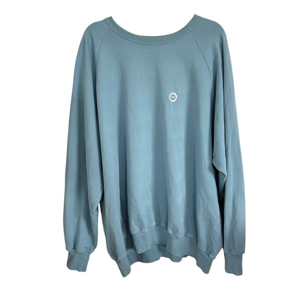 Big Bud Press Crewneck Sweatshirt Blue 4XL Pullover Cotton LA Made Unisex - Picture 1 of 6